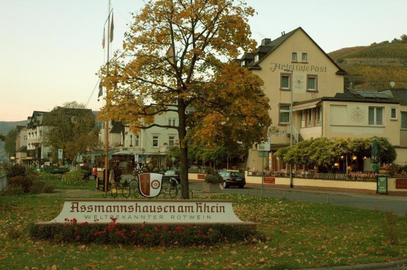 Hotel Cafe Post Rüdesheim am Rhein Eksteriør billede